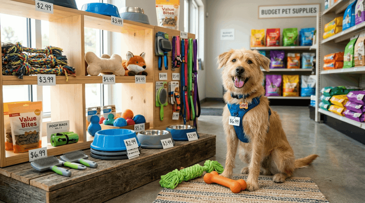 Affordable dog products including budget-friendly quality pet supplies and cost-effective care items